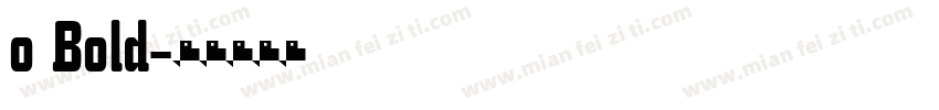 o Bold字体转换